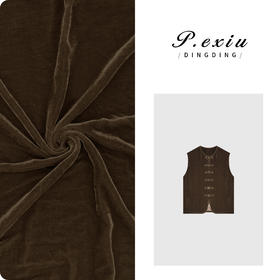 03-4潘依绣丁丁宠粉PanYiXiu/潘依绣人丝丝绒国风新中式盘扣坎肩无袖马甲 W-61802