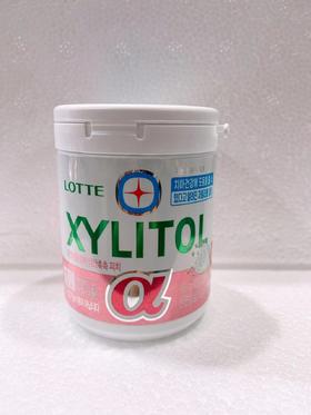 乐天阿尔法木糖醇水蜜桃味（桶）86g