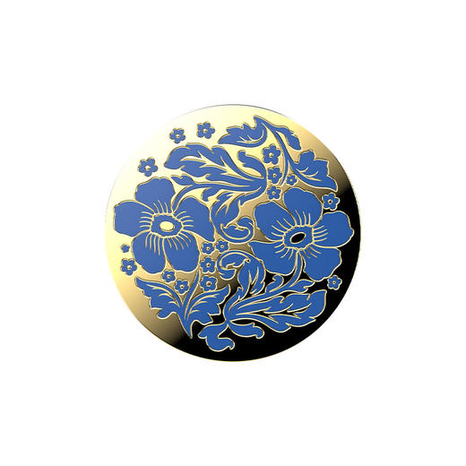 【白日绮梦】火漆之花·蓝 POPGRIP泡泡骚 Enamel金属珐琅系列 商品图1