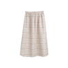 绽放旅行女装537朵/高端亚麻系带松紧腰手织提花粉条纹半身中长裙 商品缩略图4
