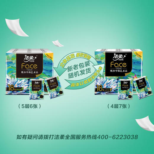 【ZY25】洁柔手帕纸巾 黑Face (油画系列)7片*18包 商品图2