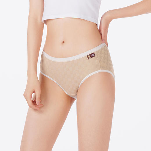 都市丽人内裤舒肤棉三角裤RC泡格提花拉架女士内裤LKT5H5 商品图2