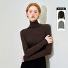 85.7%绵羊毛高领长袖毛衣女秋季轻薄保暖内搭上衣SS140281 商品缩略图0