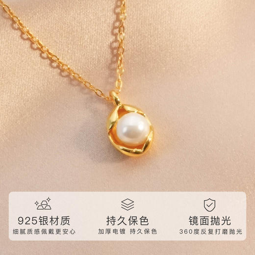 Winy925纯银豌豆公主项链送女友闺蜜节日生日礼物 商品图1