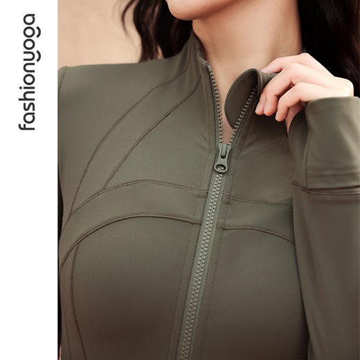 FC13859金标裸感系列高端气质塑形长款外套 商品图8