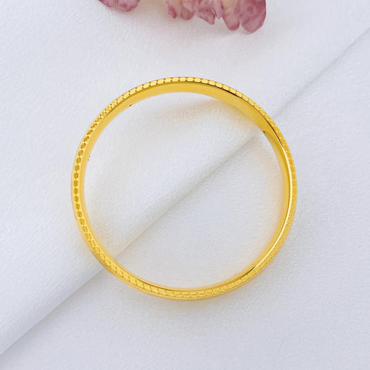 【限时克减150元】足金 【精品】无氰5D硬金空心固口龙凤呈祥龙凤手镯（面宽约7.7-8.1mm，厚约3.1mm）(AR5DSZ00018)（预售产品下单后不退款不退货不换货不补差价） 商品图4