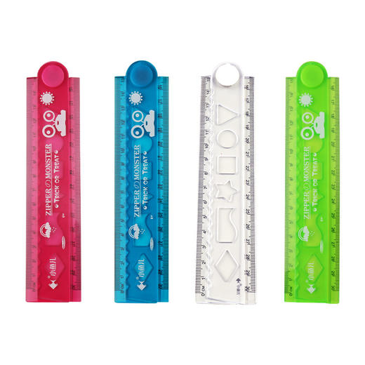 【开学季！小鱼儿折叠软尺】折叠波浪尺子清新可爱学生文具塑料绘图可弯曲可折叠直尺，多功能使用 可画直线、波浪线、几何图形。ry 商品图4