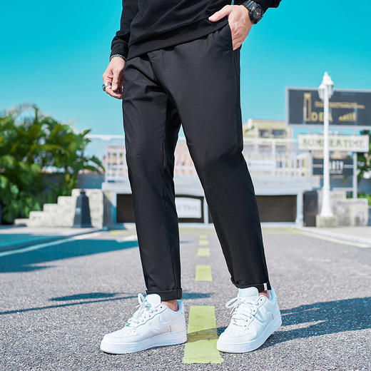 【新款DMH】大依优型大码直口休闲裤加肥加大宽松男士卫裤胖子300斤显瘦潮流运动 商品图1