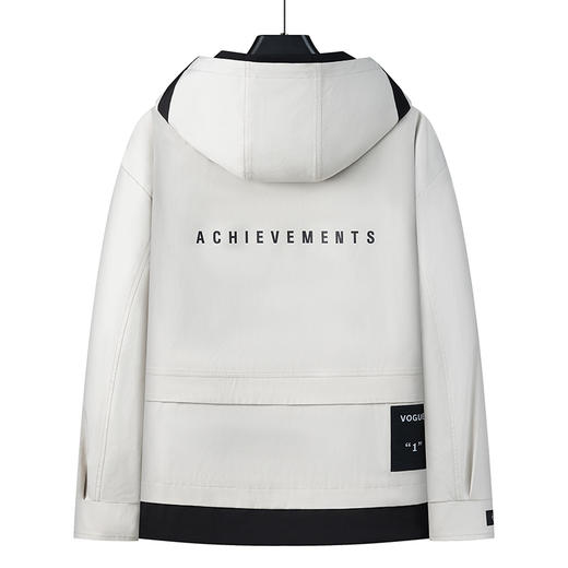 【实体店同款】【新款DPX】大依优型大码男装连帽夹克加肥加大休闲夹克胖子宽松外套上衣户外 商品图3