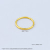 【限时克减150元】足金999.9 #固口戒指 #线戒 #条戒 实心素圈戒指光圈戒指圈戒（面宽约1.2-1.6mm)(JZ00900)（预售产品下单后不退款不退货不换货不补差价 商品缩略图3