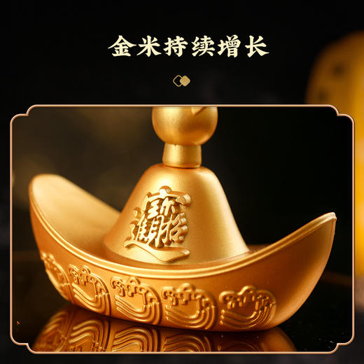 【风生水起】一帆风顺摆件 办公室家居黄铜色摆件 开业送礼 商品图2