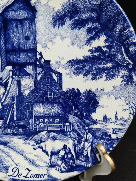 荷兰代尔夫特蓝陶赏盘，四季 商品图5