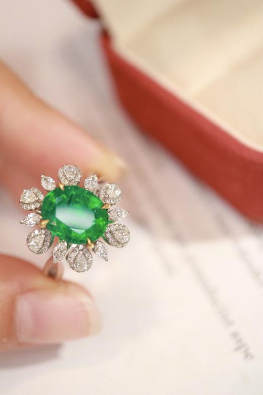 2.42ct 祖母绿戒指吊坠 商品图5