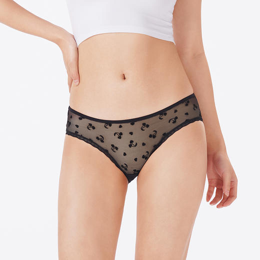 都市丽人内裤蕾丝网布三角裤蕾丝女士内裤LKT3H2 商品图1