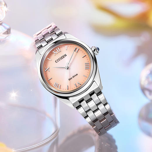 西铁城/CITIZEN光动能表盘时尚钢带女士手表EM1140-80X 商品图3