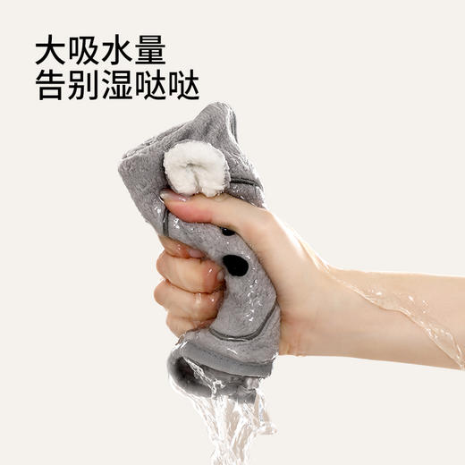 FaSoLa擦手巾挂式雪尼尔厨房加厚吸水速干毛巾卫生间卡通可爱抹布不掉毛 商品图2