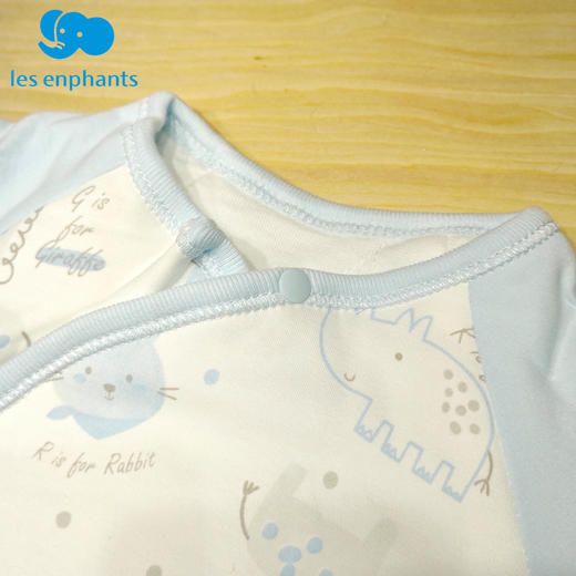 丽婴房-内衣类（秋）G3系带连身装6_浅蓝 商品图3