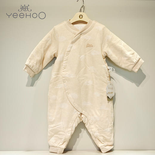 英氏-内衣类（秋）G3静有机夹棉襟蛤白沙米黄66CM 商品图0