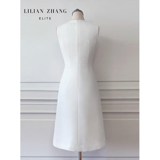 E—定制—都市丽人—轻奢、衣橱必备、马甲修身A摆连衣裙 2401128 商品图3