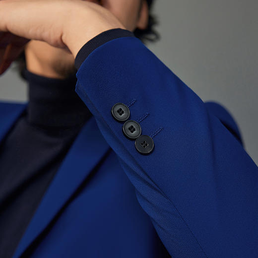 【婚礼季/毛料套西】柒牌西服男套装2025秋冬新款含羊毛商务正装西装礼服	127C71150 商品图2