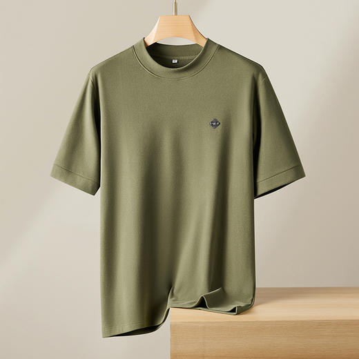 【澳绒】【新款DPF】大依优型大码秋冬短袖保暖背心休闲加肥加大上衣男士胖子大码t恤打底 商品图8