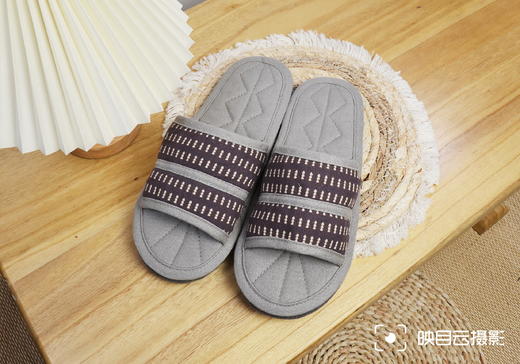 布艺拖鞋INS一字系列-紫色（L43-44） 商品图0