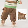 巴拉巴拉宝宝裤子男童长裤新款女童加绒裤香蕉裤冬装时尚可爱 商品缩略图3