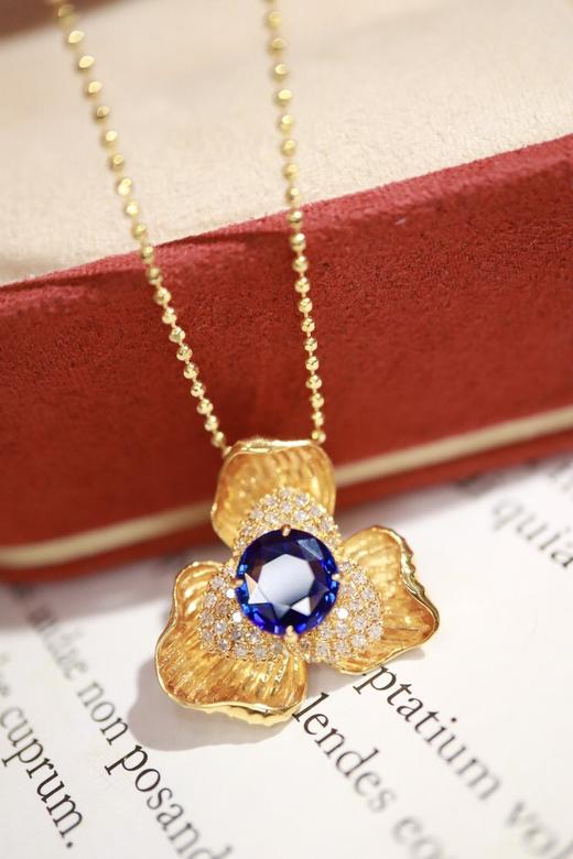 1.15ct 蓝宝石吊坠 商品图2