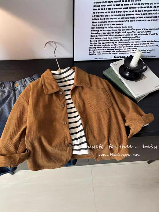 新品儿童长袖衬衫外套男女同款_ym 商品图1