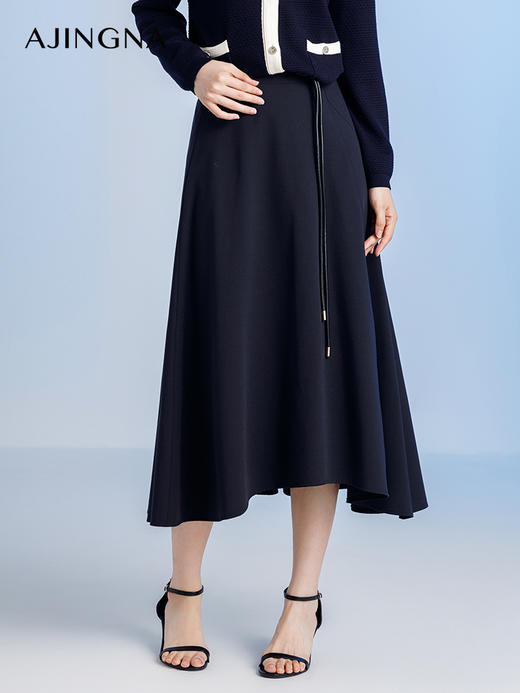 【商场同款】阿菁娜2024秋季新款A摆百搭经典半裙A29Q113039 商品图2