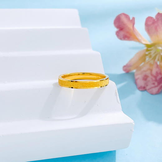 【限时克减150元】足金999.9 #固口戒指 【精品】实心三生三生圈戒固口圈戒（面宽约2.6-3.0mm)(JZ00960)（预售产品下单后不退款不退货不换货不补差价 商品图1