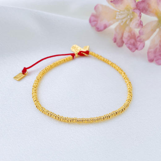 【限时克减150元】足金999 #盘缠  【精品】调节盘缠手链好事上上签吊饰红绳编织盘缠手链(AUSL00061)（预售产品下单后不退款不退货不换货不补差价） 商品图3