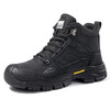 蓝鸥盾劳保鞋男防砸防刺高帮四季款钢包头黑色耐脏防水 商品缩略图5