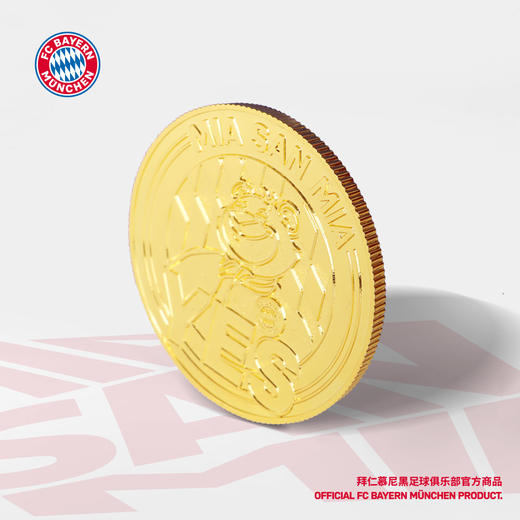 【官方正版】拜仁慕尼黑足球俱乐部 | BERNI决策币纪念币金色电镀铜 商品图3