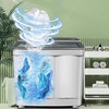 美菱15公斤半自动双缸洗衣机大容量强劲动力双缸洗衣机P150M22W 商品缩略图0