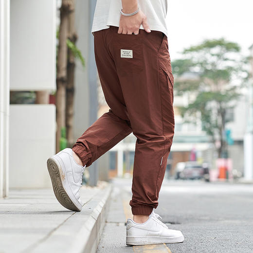 【新款DMH】大依优型大码束脚休闲裤加肥加大宽松男士卫裤胖子300斤显瘦潮流运动 商品图4