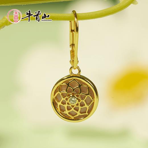 牛首山穹顶星空耳坠925纯银复古轻奢高级感镶锆石送女友闺蜜礼物 商品图1