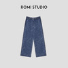 ROMI STUDIO“法式优雅”100长绒竹节棉绳染洗水直筒牛仔裤431N5027 商品缩略图0