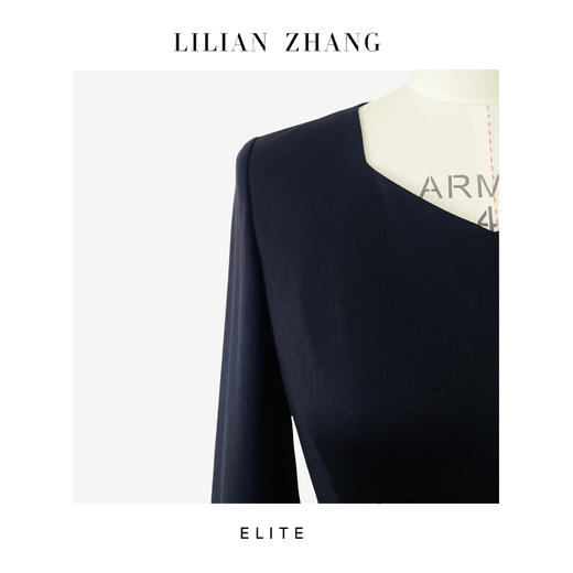 E-定制 ——收藏级——“古典浪漫”———衣橱挚爱长款针织小黑裙 2401144 商品图1