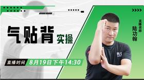 【8月19日】气贴背”实操——功夫课堂