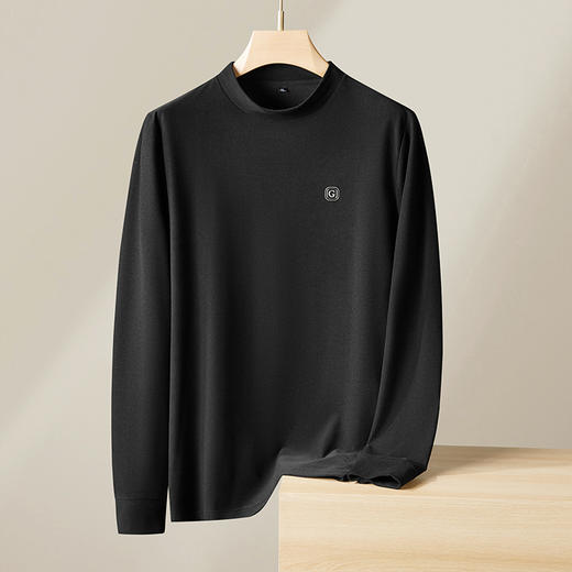 【新款DPF】大依优型大码长袖T恤打底衫休闲加肥加大上衣男士胖子大码t恤打底 商品图2