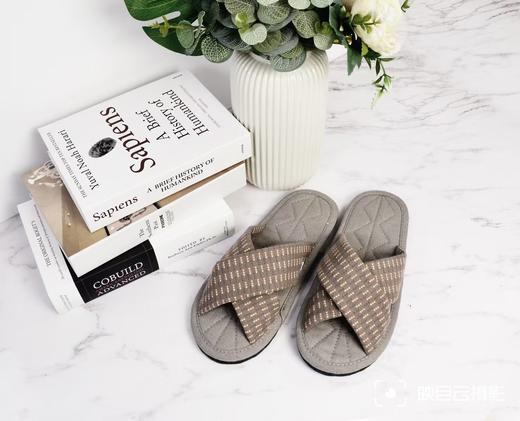 布艺拖鞋INS交叉系列-紫色（S35-36） 商品图1