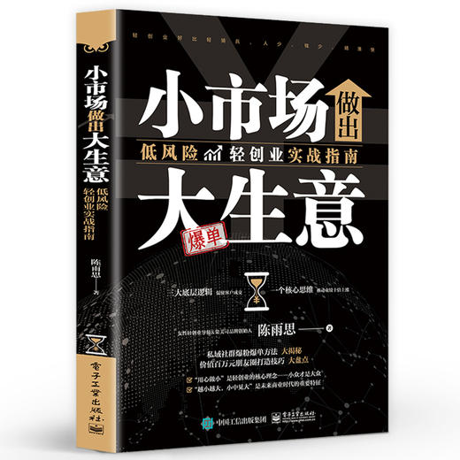小市场做出大生意 低风险轻创业实战指南 低风险轻创业实战指南从零开始  揭秘赚钱的底层逻辑励志书籍 陈雨思 著 商品图0