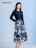【商场同款】阿菁娜2024秋季新款伞摆显瘦假两件连衣裙A29Q112065 商品缩略图1