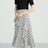 EITIE爱特爱时尚高腰显瘦波点a字半身裙夏季新款B2406326 商品缩略图3