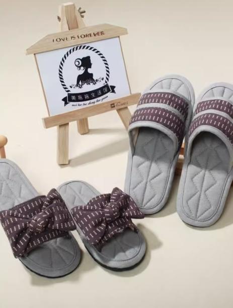 布艺拖鞋INS蝴蝶结系列-紫色（M37-38） 商品图3