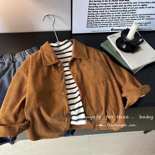 新品儿童长袖衬衫外套男女同款_ym 商品图6
