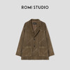 ROMI STUDIO “棕标甄选” 非洲混种绒面羊皮哑光雾面外套 441P1026 商品缩略图0