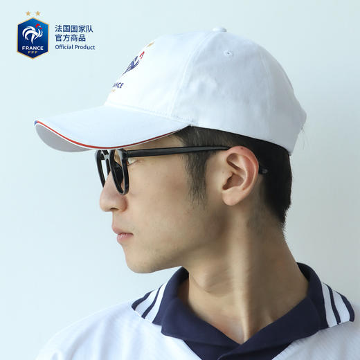 【官方正版】法国国家队丨白色棒球帽球迷队徽刺绣款鸭舌帽百搭周边 商品图3