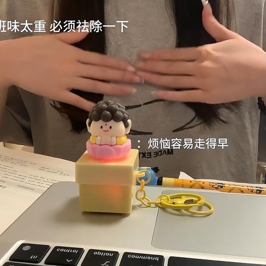 网红搞怪如来佛祖莫生气解压钥匙扣佛主按键发光发声减压神器玩具挂件 商品图5